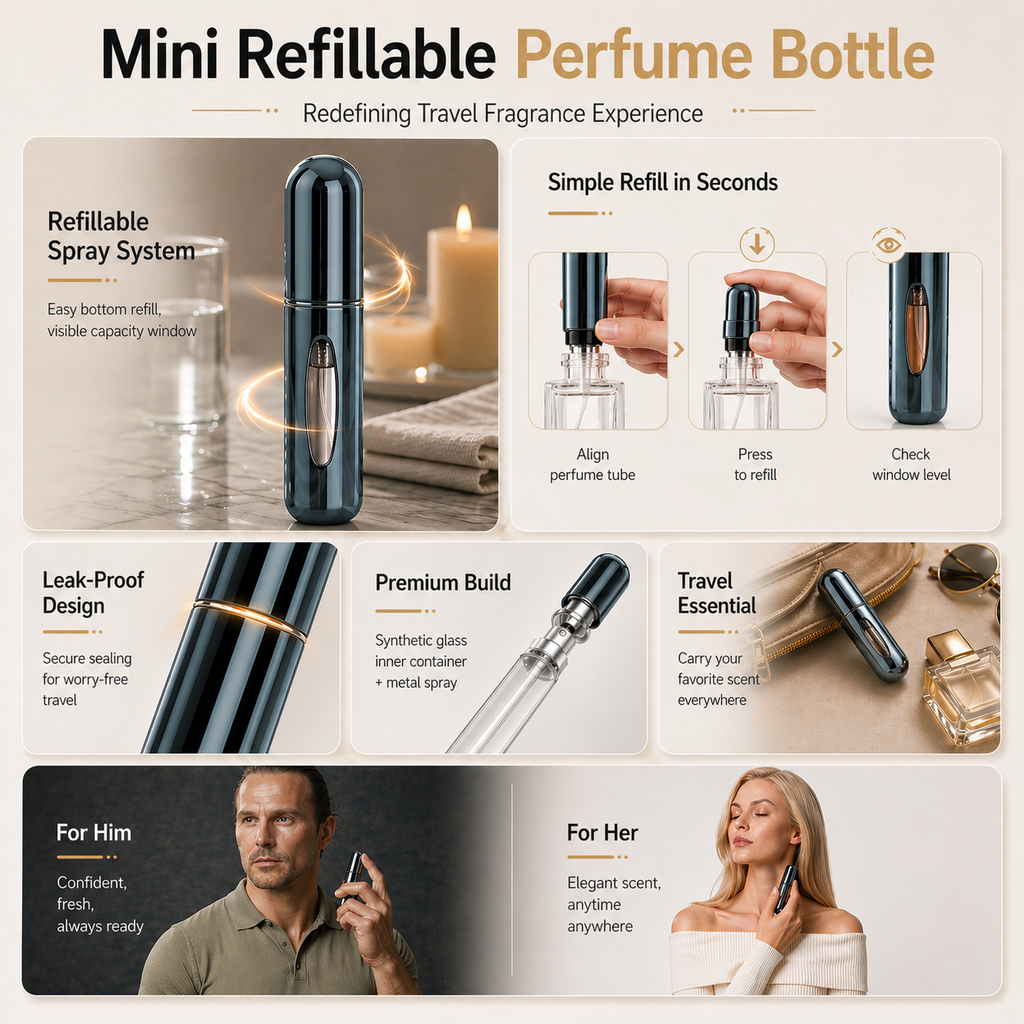Mini Perfume Atomizer Set | Nexovibe
