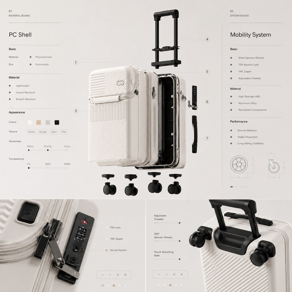 Premium Smart Luggage | Nexovibe