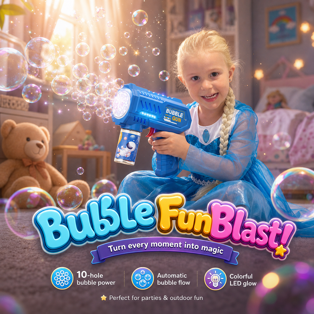 Automatic Bubble Gun | Nexovibe