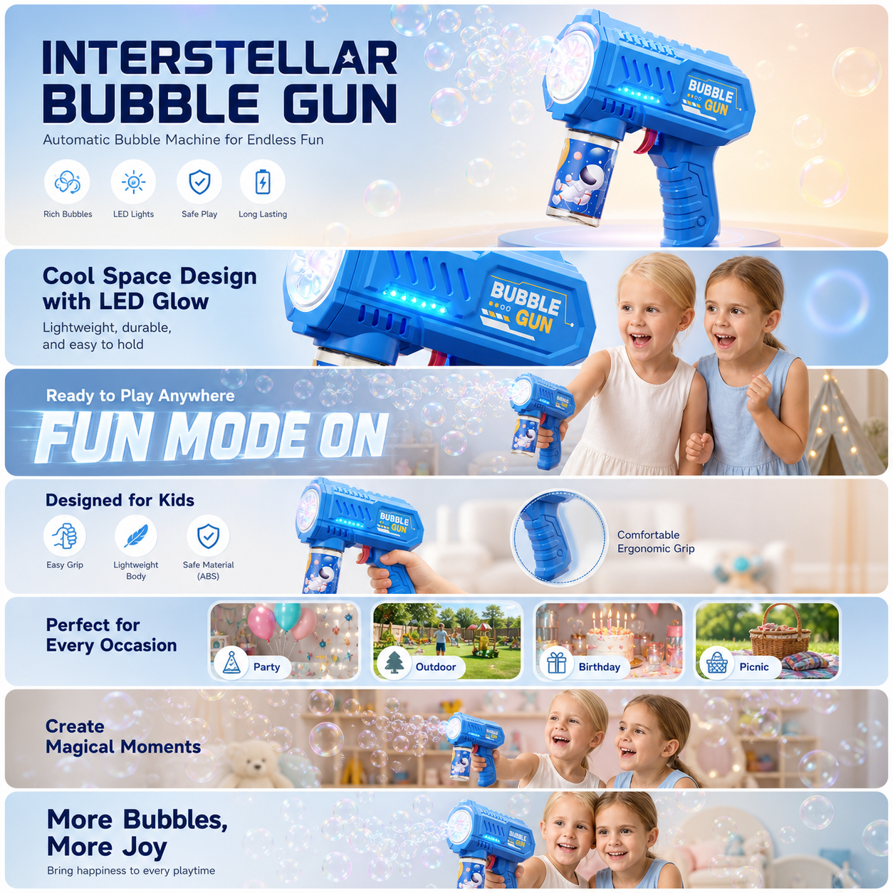 Automatic Bubble Gun | Nexovibe