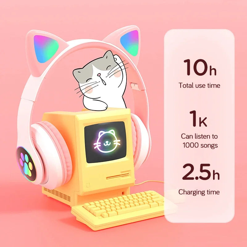 Cat Ear Bluetooth Headphones | Nexovibe