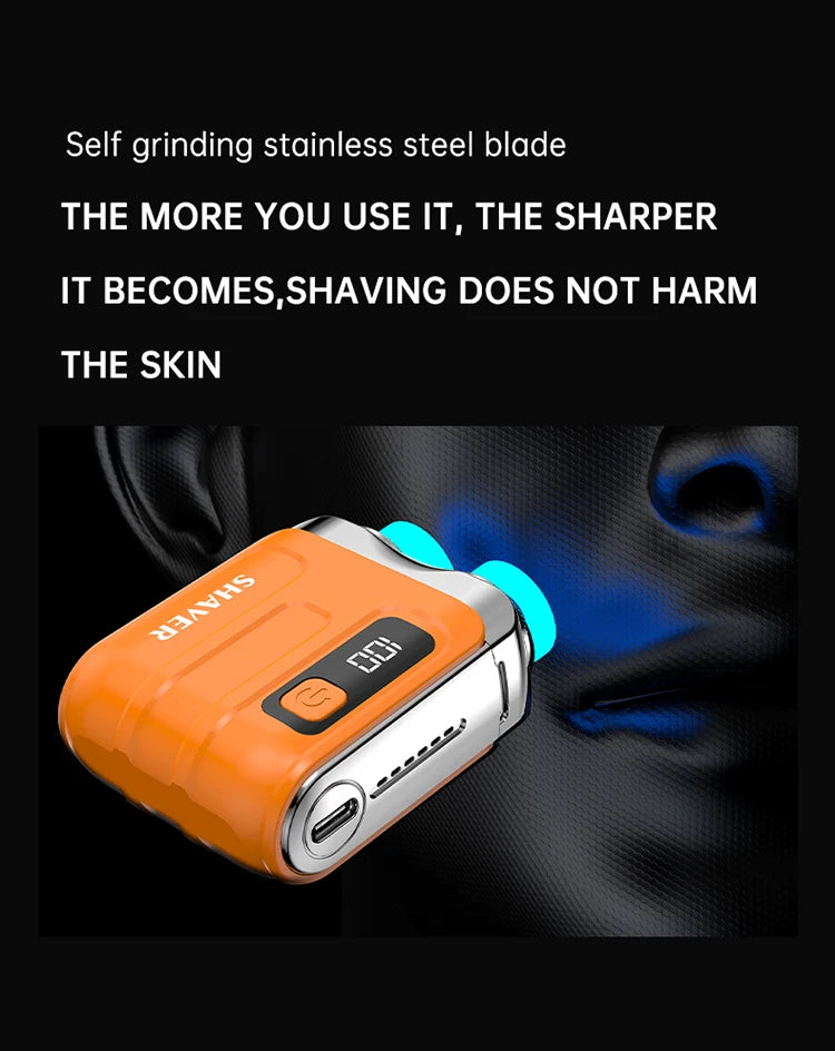 Mini Pocket Shaver | 60-Min Battery + Digital Display | Nexovibe