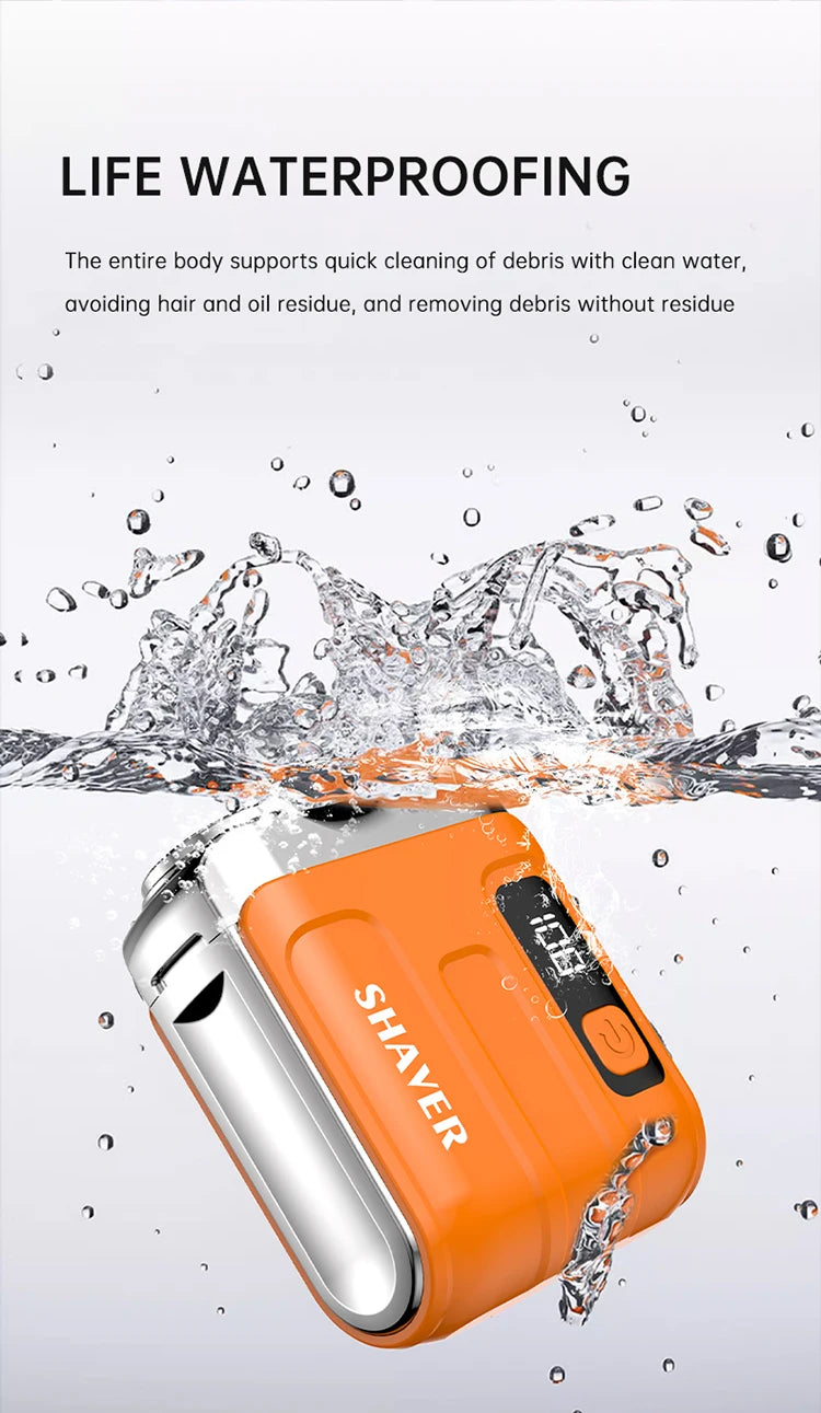 Mini Pocket Shaver | 60-Min Battery + Digital Display | Nexovibe