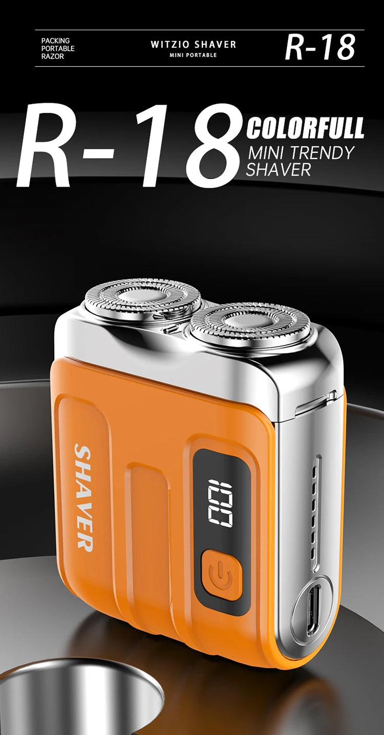 Mini Pocket Shaver | 60-Min Battery + Digital Display | Nexovibe