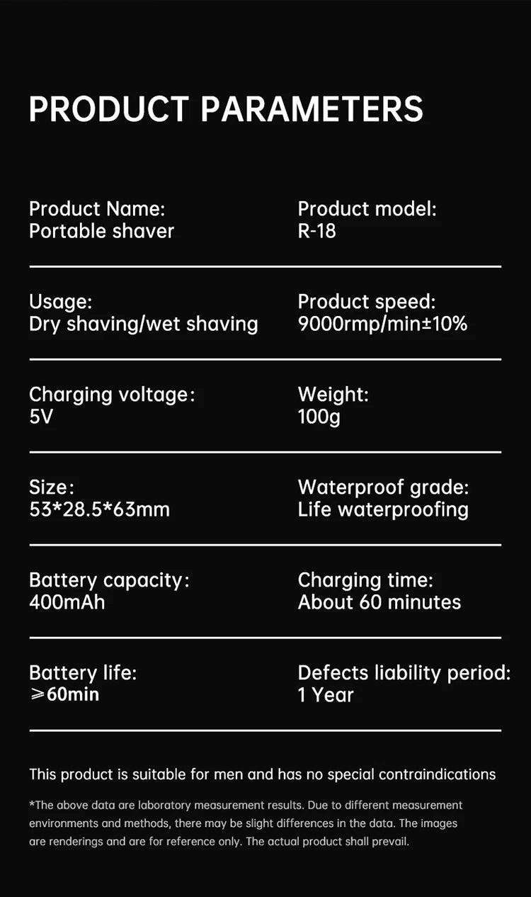 Mini Pocket Shaver | 60-Min Battery + Digital Display | Nexovibe