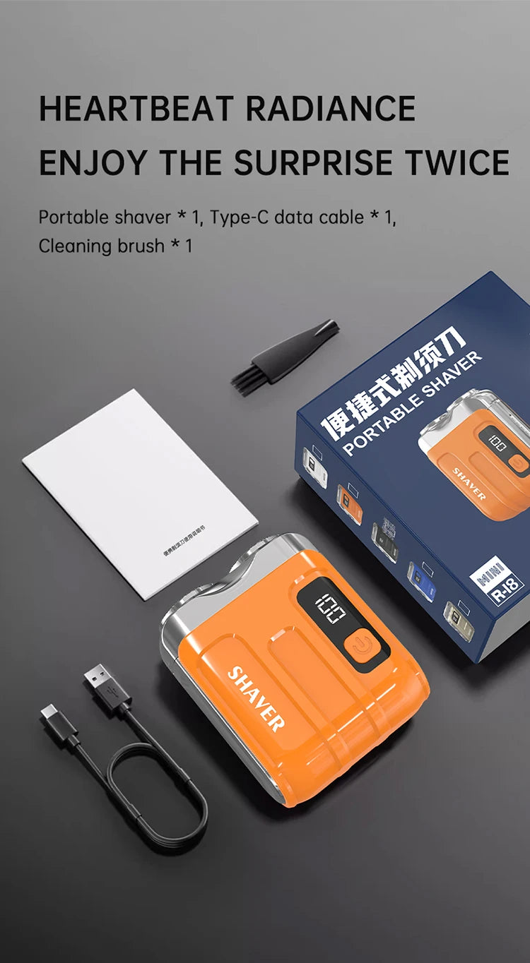 Mini Pocket Shaver | 60-Min Battery + Digital Display | Nexovibe