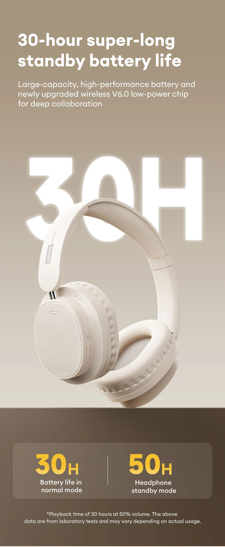 Premium-Look Wireless Headphones | 30H Battery | Nexovibe