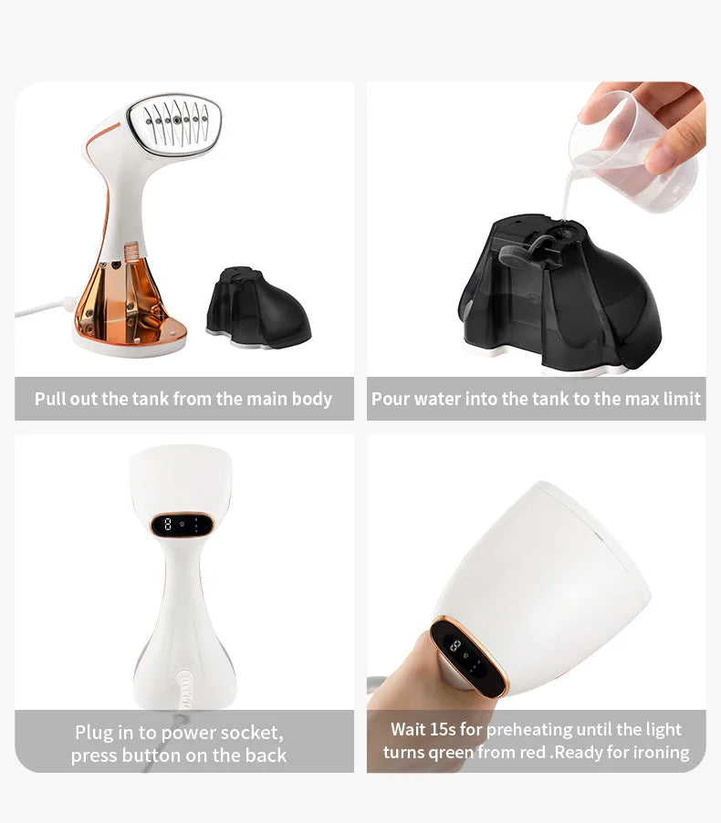 Portable Steam Iron | 1800W Fast-Heat | Nexovibe