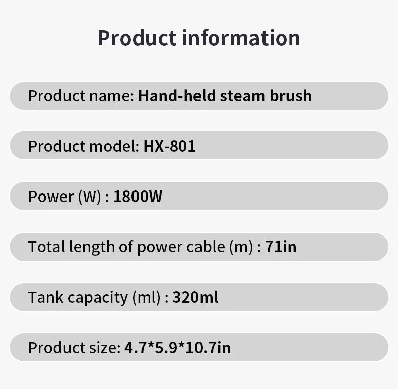 Portable Steam Iron | 1800W Fast-Heat | Nexovibe