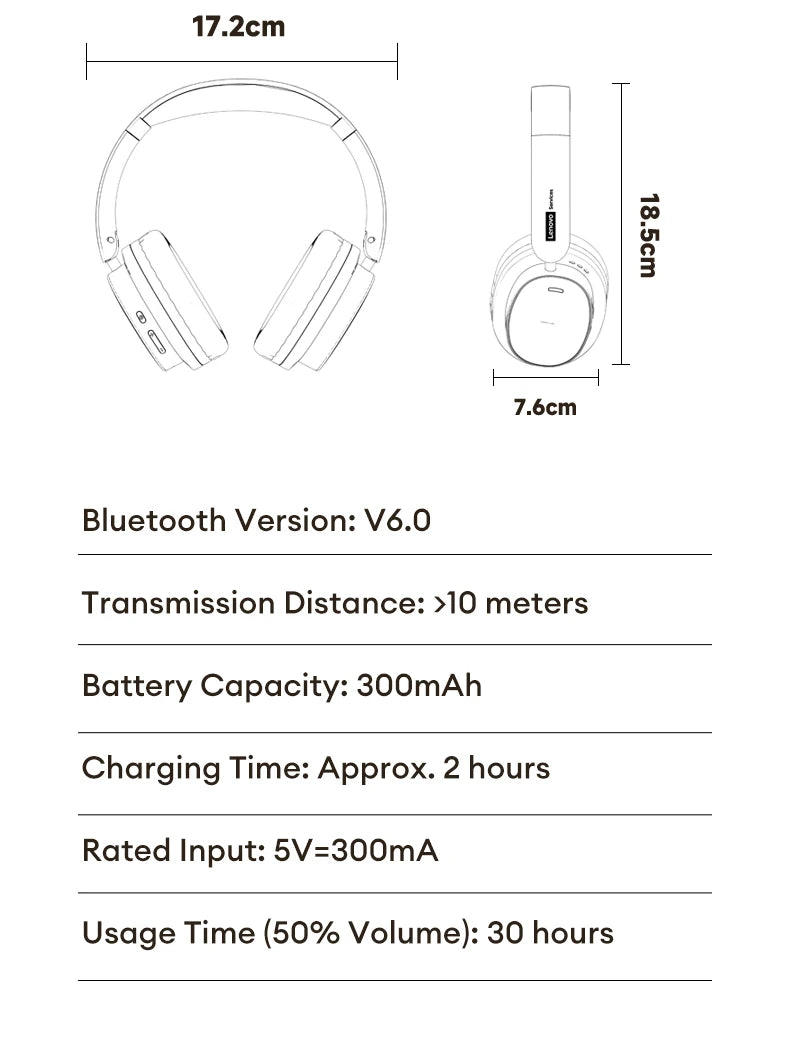 Premium-Look Wireless Headphones | 30H Battery | Nexovibe