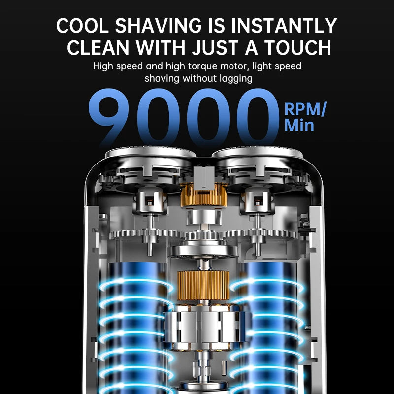 Mini Pocket Shaver | 60-Min Battery + Digital Display | Nexovibe