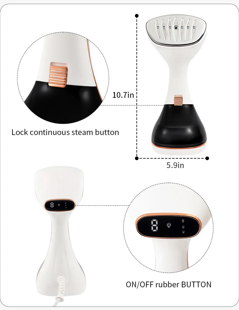 Portable Steam Iron | 1800W Fast-Heat | Nexovibe