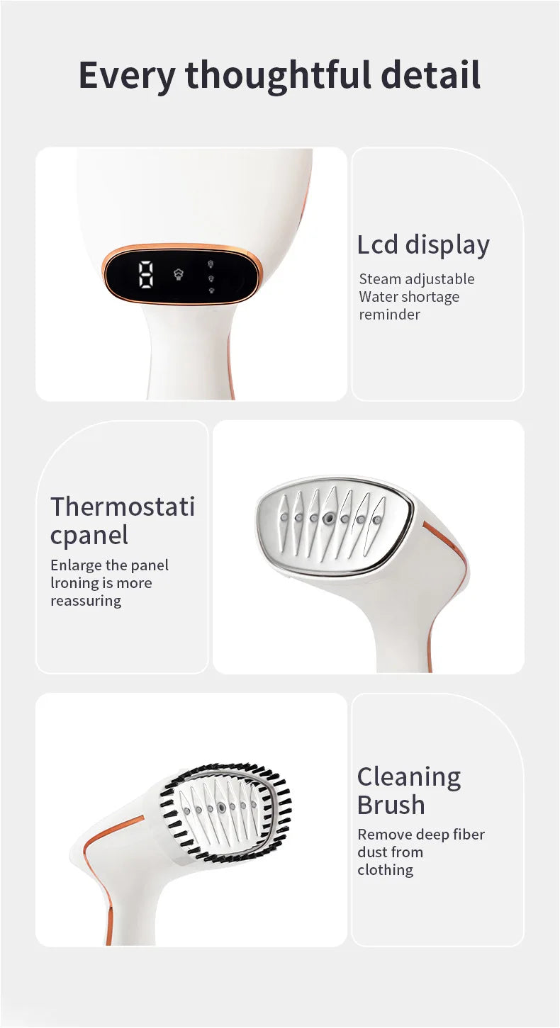 Portable Steam Iron | 1800W Fast-Heat | Nexovibe
