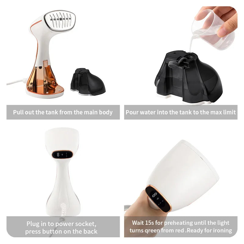 Portable Steam Iron | 1800W Fast-Heat | Nexovibe
