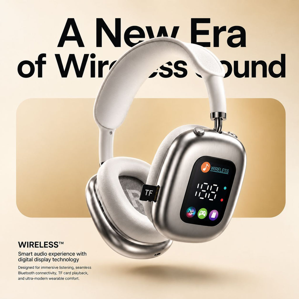 Wireless Headphones with Display | Nexovibe
