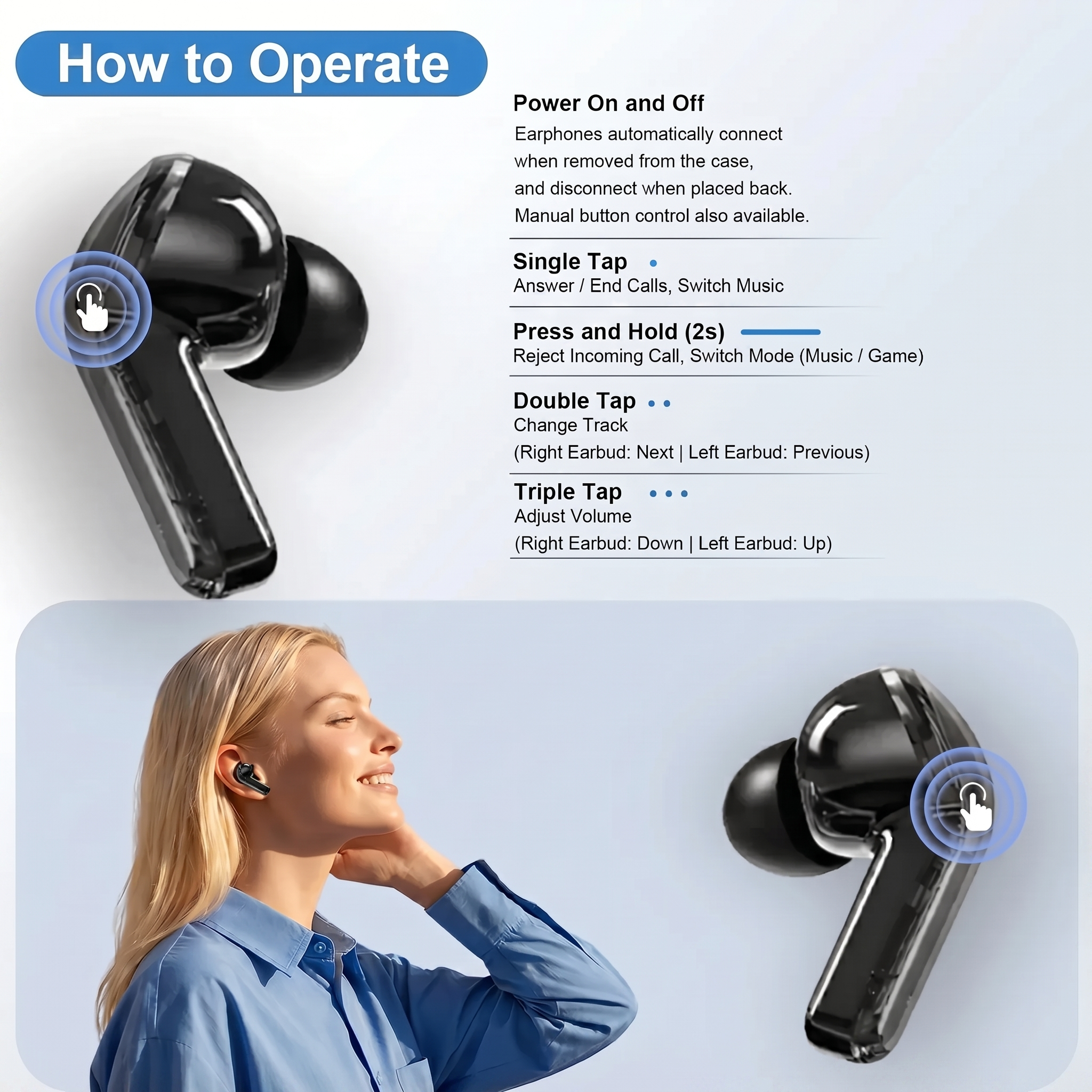Real-Time Translation Earbuds | 144 Languages | Nexovibe